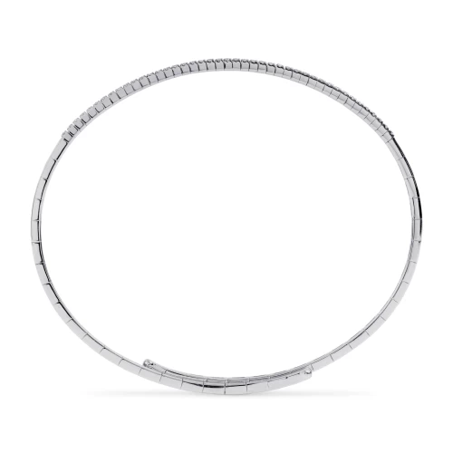 Brățară flexibilă, aur 18k, inserție titan, diamante naturale 0.41 ct, cod 01039LBBD