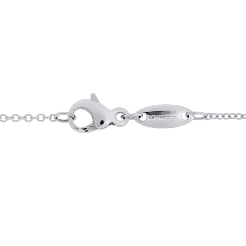 Colier illusion, aur 18k, diamante naturale 0.03 ct + 0.04 ct, cod 01017LPB25D