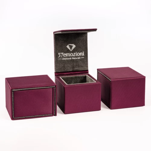 Cercei în formă de inimă, aur 18k, diamante naturale 0.14 ct + 0.17 ct, cod 16574LOBD