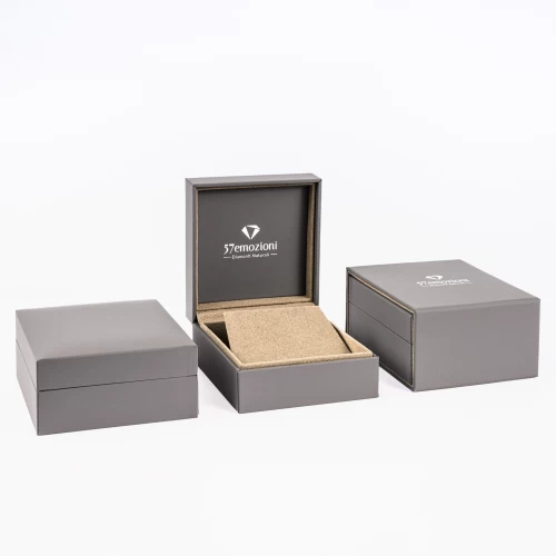 Colier în formă de inimă, aur 18k, diamante naturale 0.08 ct + 0.10 ct, cod 16573LPBD