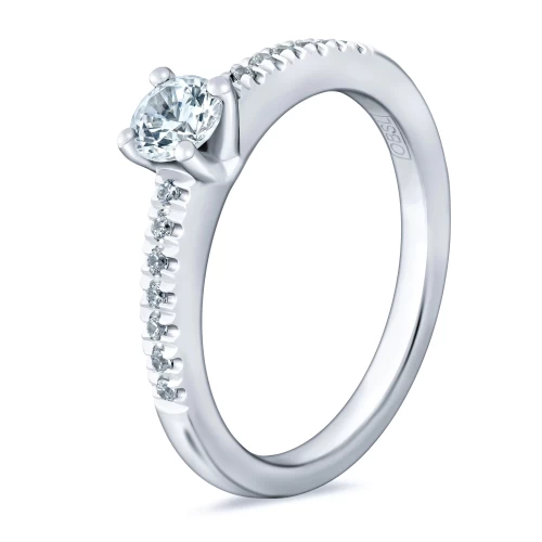 Inel de logodnă 0.30 ct + 0.07 ct, cod 1040