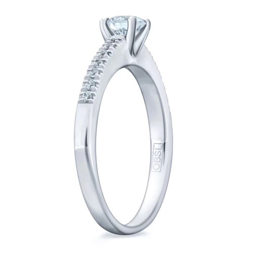 Inel de logodnă 0.30 ct + 0.07 ct, cod 1040
