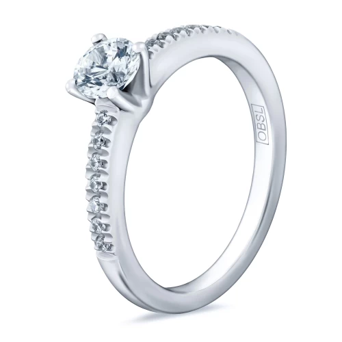 Inel de logodnă 0.40 ct + 0.07 ct, cod 1040
