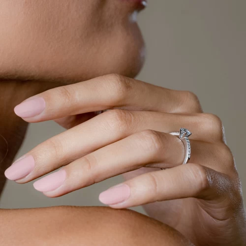 Inel de logodnă 0.40 ct + 0.07 ct, cod 1040