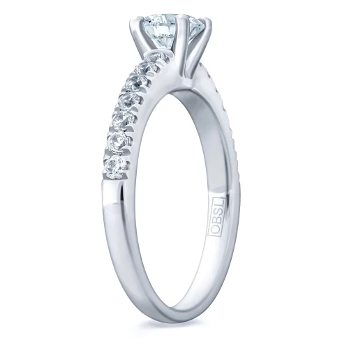 Inel de logodnă 0.50 ct + 0.27 ct, cod 1040