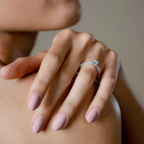 Inel de logodnă 0.50 ct + 0.27 ct, cod 1040