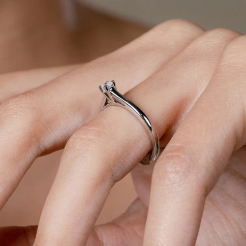 Inel de logodnă 0.10 ct, cod 1054