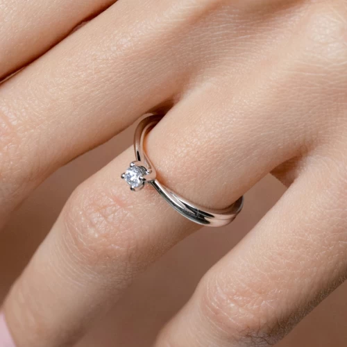 Inel de logodnă 0.10 ct, cod 1058