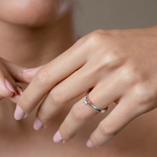 Inel de logodnă 0.10 ct, cod 1058