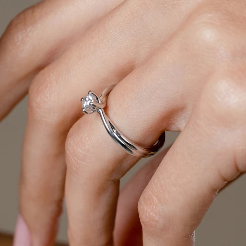 Inel de logodnă 0.25 ct, cod 1058