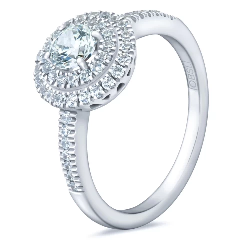 Inel de logodnă 0.30 ct + 0.30 ct, cod 1080