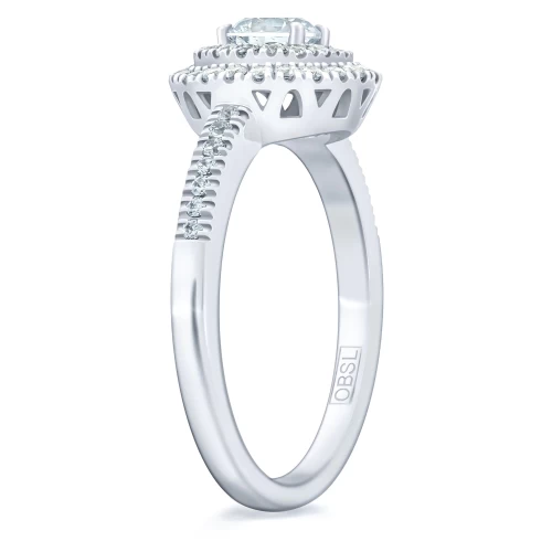 Inel de logodnă 0.30 ct + 0.30 ct, cod 1080