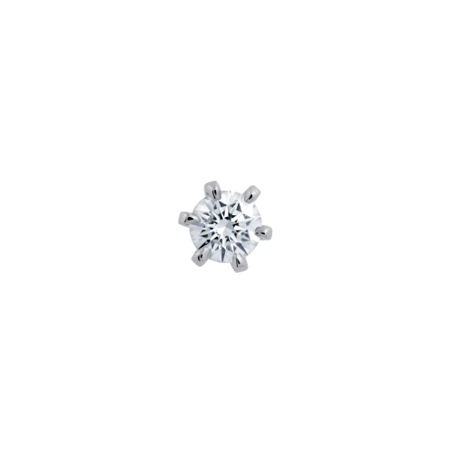 Cercel tip stud, aur 18k, diamant natural 0.20 ct, cod 01079LOB40D1